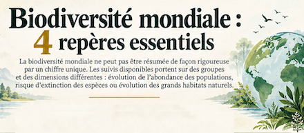 Des chiffres essentiels qui fâchent sur la Biodiversité mondiale