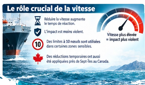 Collisions entre baleines et navires : une menace majeure